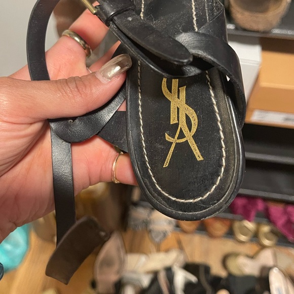 Authentic YSL Tribute Platform Sandals - one strap is ripped (priced to sell) - Picture 7 of 10